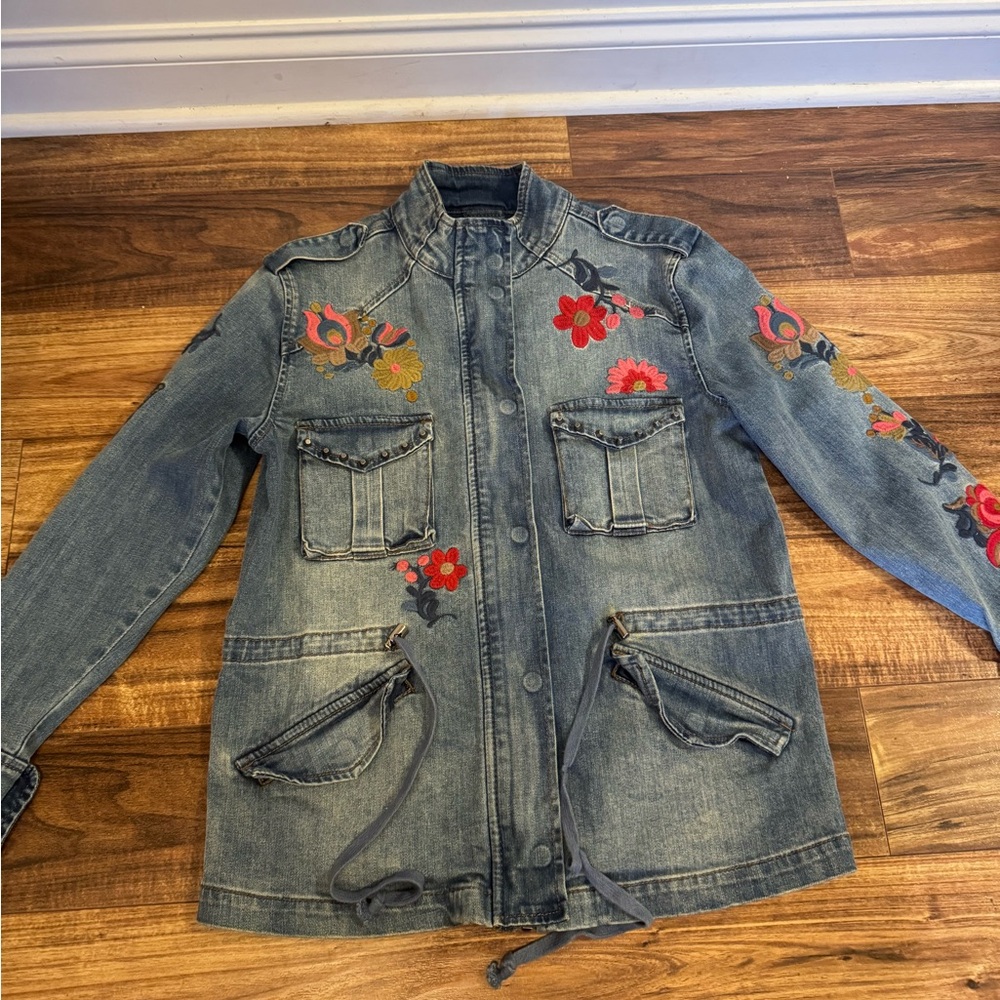 Billy T Embroidered Denim Jacket
